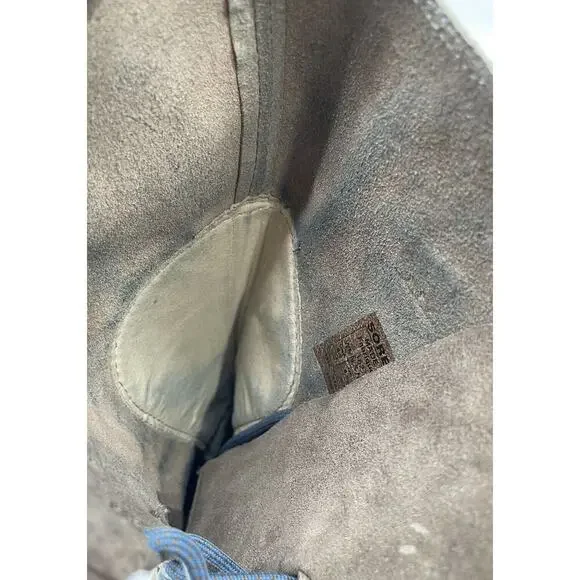 Sorel Cate the Great Size 8.5 Tall High Wedge Boots Brown Gray Waterproof - Picture 16 of 16